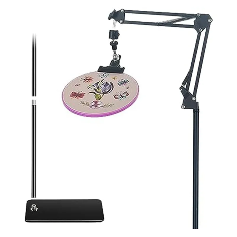 Embroidery Hoop Holder Lap Stand Crossstitch Holder Stand Metal For Embroidery Hoops