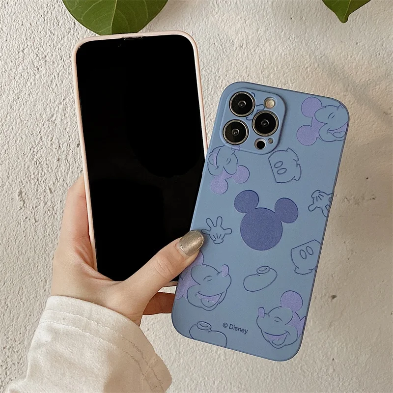 Mickey Mouse Anime Phone Case For iPhone 11 12 13 Pro MAX 12 13 Mini 6 6S 7 8 Plus X XR XS MAX SE 2020 Soft Silicone Funda Back case for iphone 12 pro