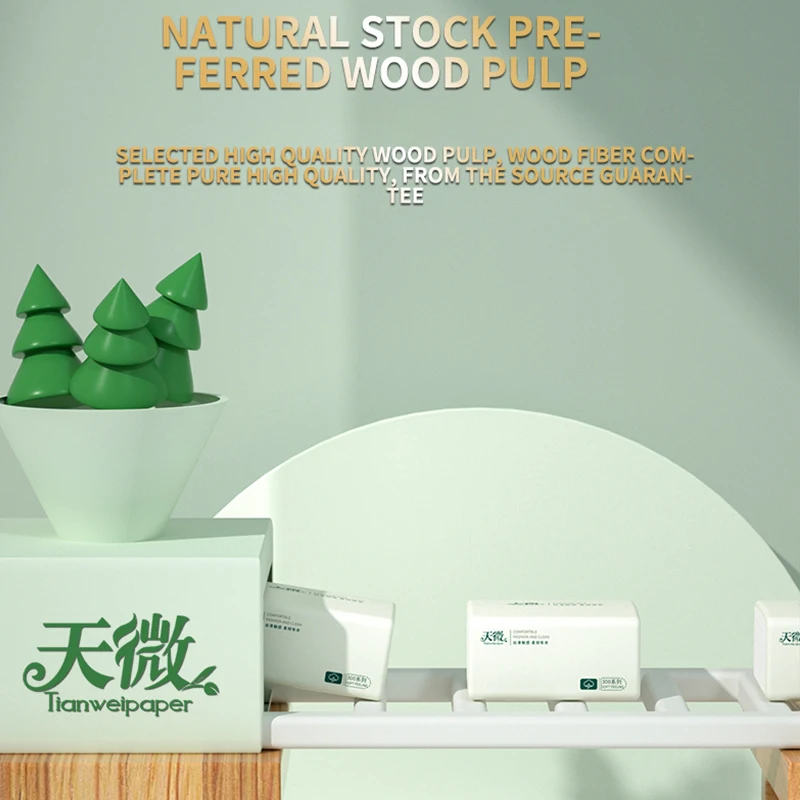 30 Packs Full Case of 200 Sheets of Toilet Paper Log Napkins Embossed Facial Tissue Paper Household Towels toilet paper