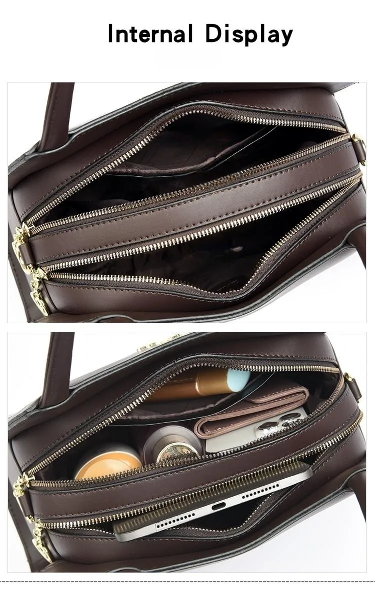 Trend Goldfish Pattern Women Leisure Tote Bag Luxury Designer Large Capacity Shoulder Bag High Quality Leather Women Handbags