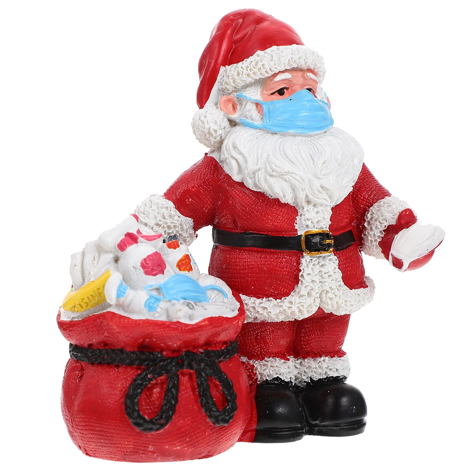 

Small Santa Adornments Decorative Santa Santa Model Resin Santa Clause Decor