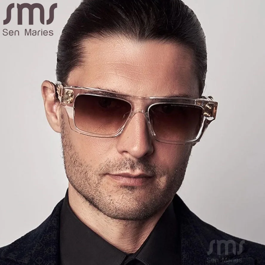 Classical Rectangle Sunglasses Men Vintage Square Sun Glasses Women