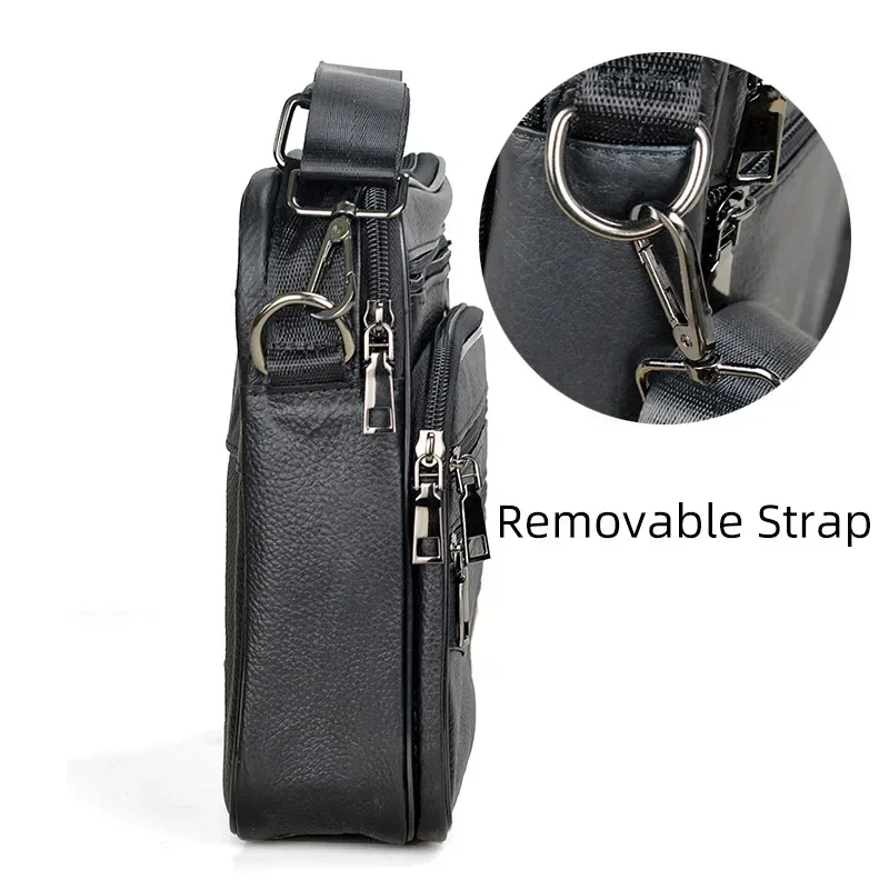 Genuine Leather Mens Messenger Bag