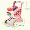 Children'S Toys Shopping Cart Children Playing Fruits Vegetable Storage Trolley Drop Resistant No Pollution Safe Materials Carts 6