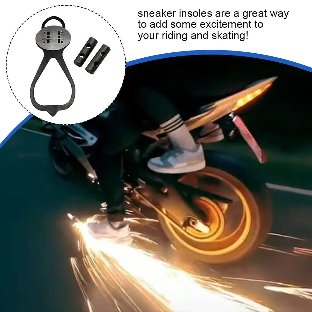 Bicycle Motorcycle Sole Special Effect Flame Device Outdoor Spark Cycling Spark Skateboard Friction Riding Tool Accessorie