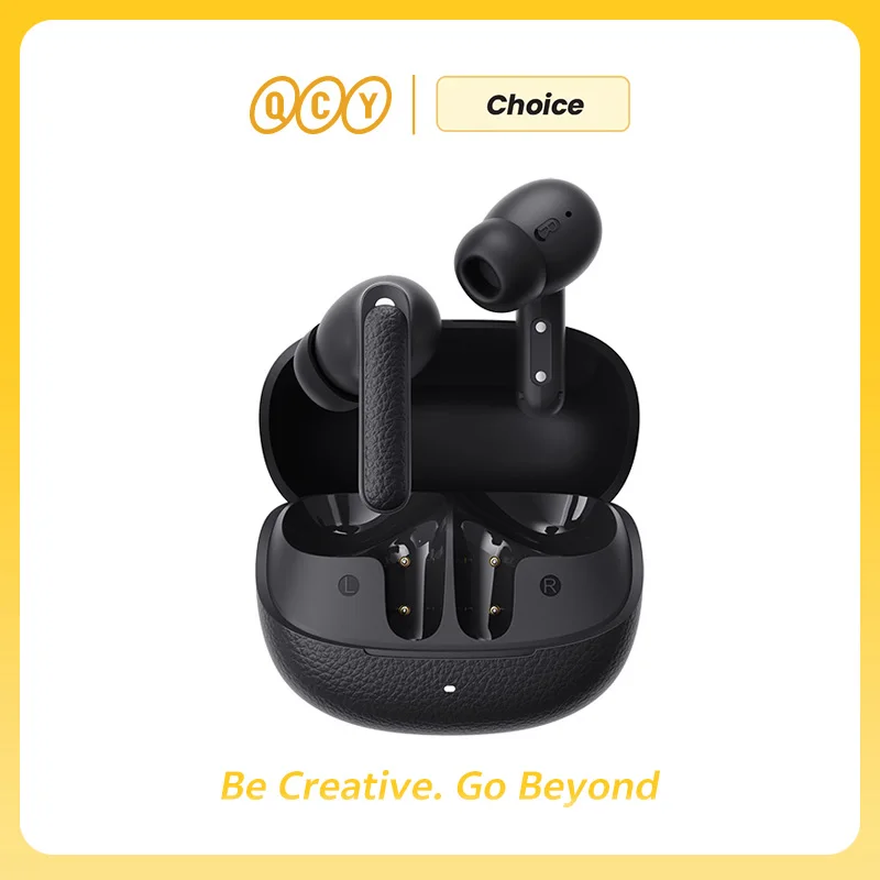 QCY Buds ANC -45dB cancelación de ruido adaptable auriculares inalámbricos Bluetooth 5,4 6 micrófonos llamada clara 10mm controlador dinámico auricular 25 horas