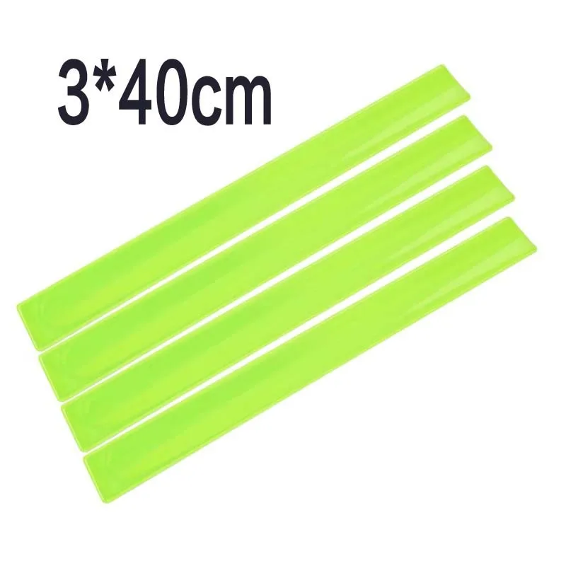 Reflective Wristband Slap Band Leg Straps Safety Reflector Bracelets Wrap Armband 2pcs for Running Riding reflective tape bands,led running armband
