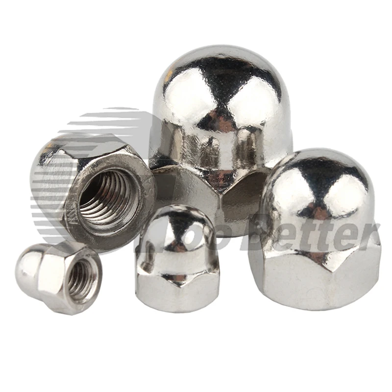 

1/2/3/5Pcs M8 M10 M12 M14 M16 M20 Fine-Thread Acorn Cap Nuts A2 304 Stainless Steel Decorative Cap Blind Nut Caps Covers