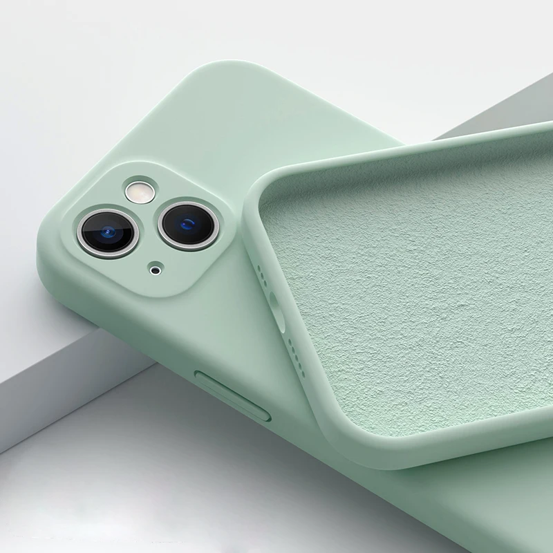 ตัวเลือกสินค้า เคสซิลิโคน iPhone 12-14 สีม่วง สวยทน