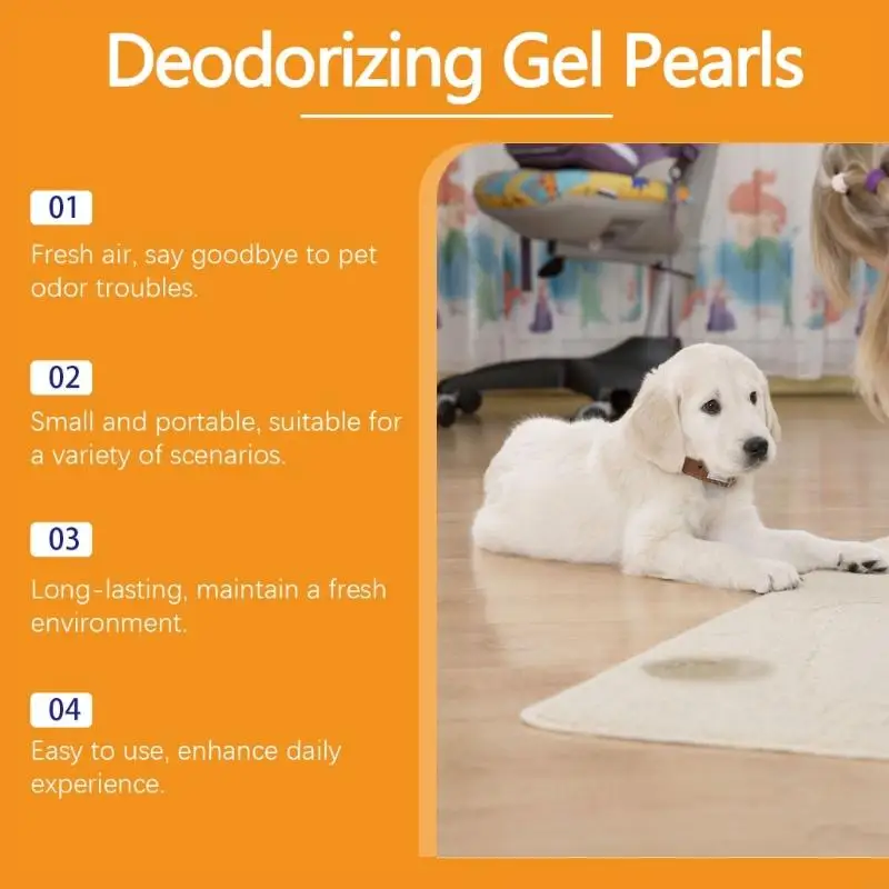 J6BB Refreshing Gel Beads Natural Ingredient For Pet Friendly Home Deodorizing Gel