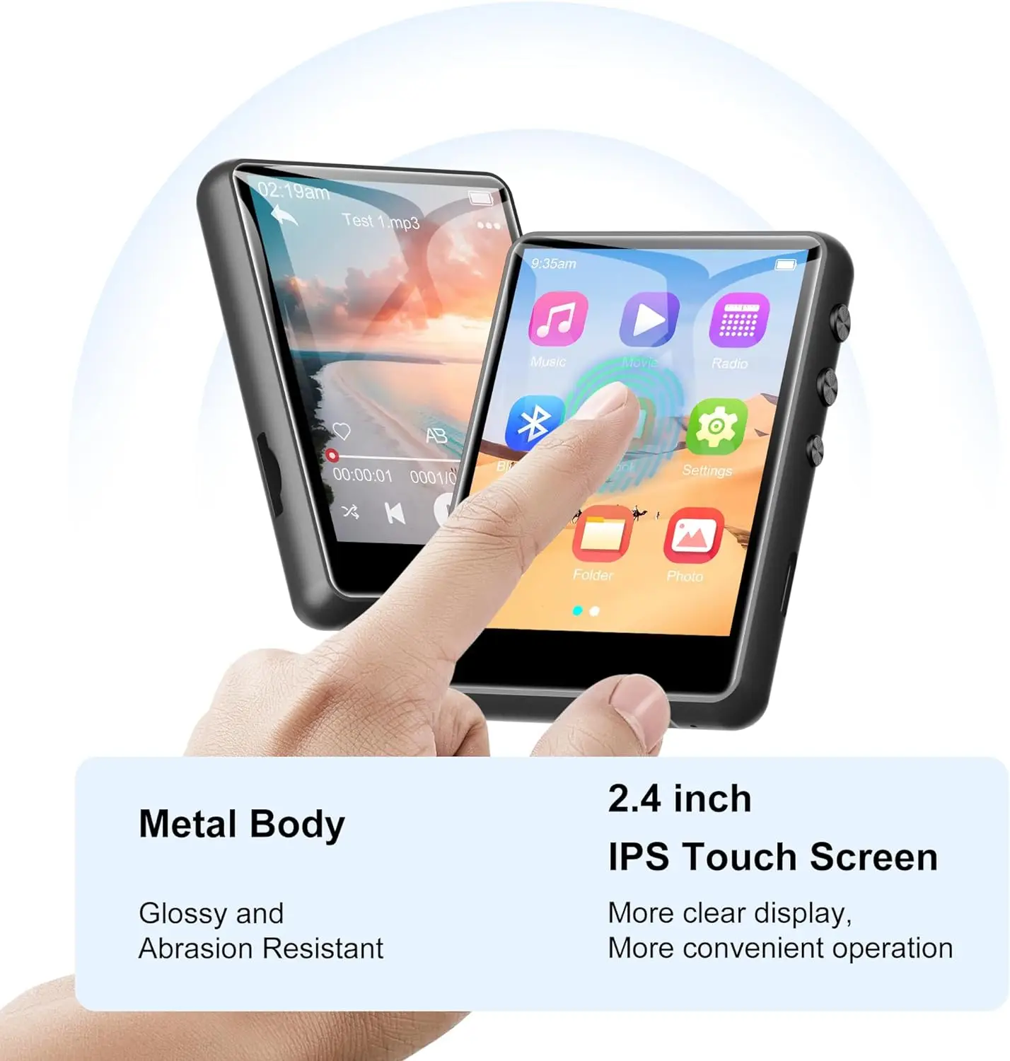 Portable Bluetooth MP3 MP4 Player with FM Radio