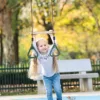 Children Exercise Fitness Rings Home Entertainment Ring Outdoor Sports Swing Indoor Trend Physical Toy Cotton Linen Swing 2