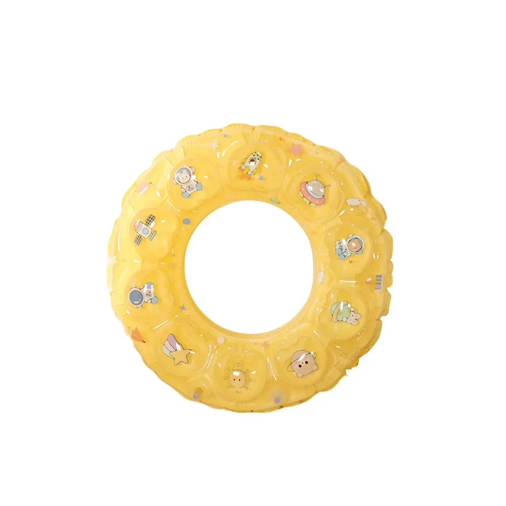 Double Layer Inflatable Crystal Ring Water Toy Thickened Air Bag For Swimming Dual Air Pocket Life Buoy