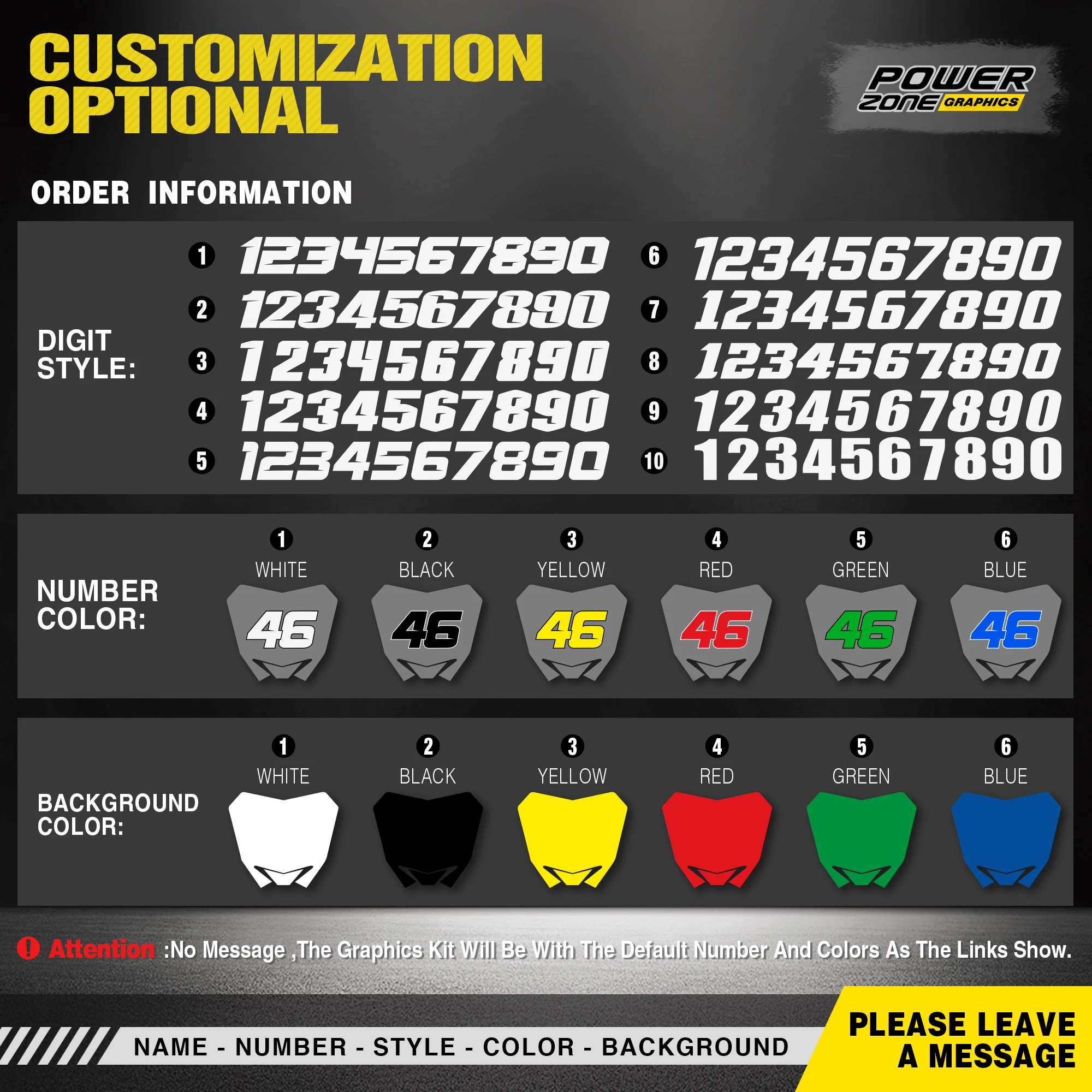 PowerZone Ŀ  ׷ Į, KTM 23-25SXF 24-26 EXC  ƼĿ 001, 3M ƼĿ ŰƮ