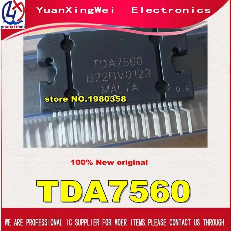 TDA7560 ZIP-25 Audio Power Amplifier IC Chip - 1 Piece, 100% Tested