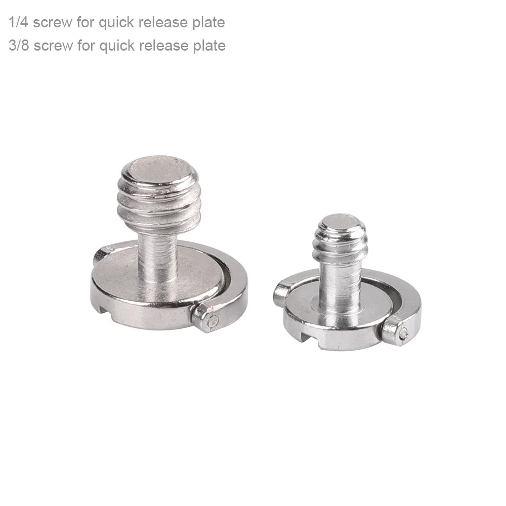 

Photo Studio Acceories 1/4 inch 3/8" D-Ring Camera Quick Release Plate Screw