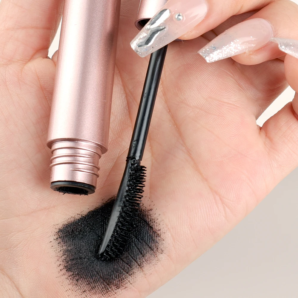 Rímel duradouro fosco preto marrom à prova dwaterproof água secagem rápida alongamento cílios enrolados rímel lash extensão feminino maquiagem coreana 6
