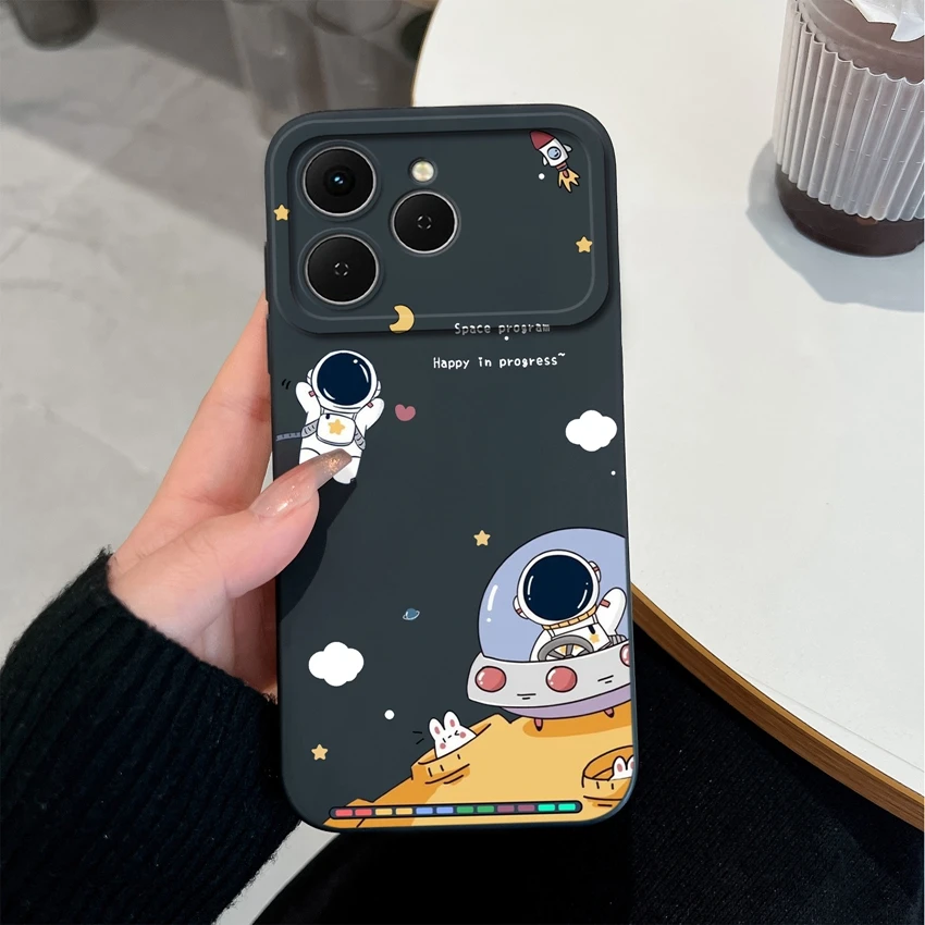 Lovely Panda Liquid Silicone Anti-Slip Phone Case with Camera Protection