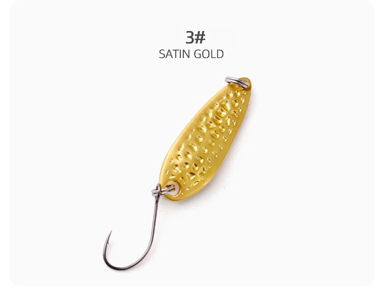 5 Teile/satz Löffel Köder 2,5g 3,5g 5g Metall Löffel Köder Pesca Stream Köder Spinner Kupfer Löffel Köder pailletten Für Forelle Barsch Hecht – Detail 9