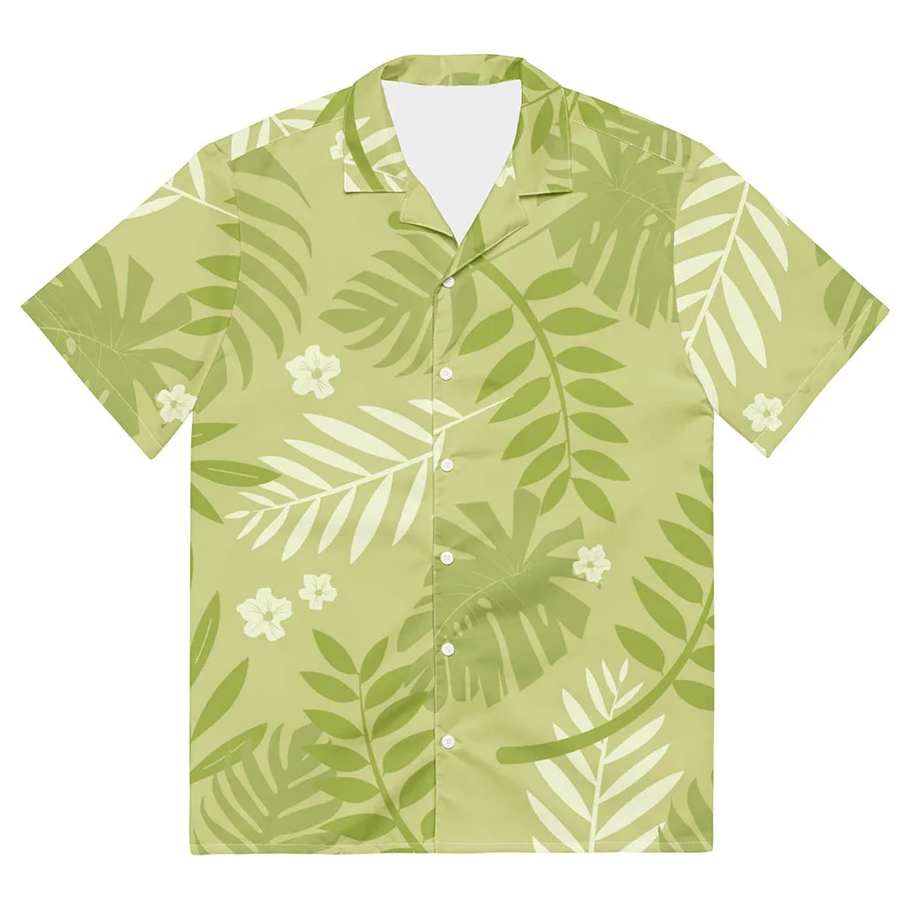 חולצת קוספליי של זואו ניק פוקס בצבע ירוק עם כפתורים, לבוש רחוב אוניברסלי ומרווח לגברים ונשים, שרוול קצר, חולצות אופנה בהוואי