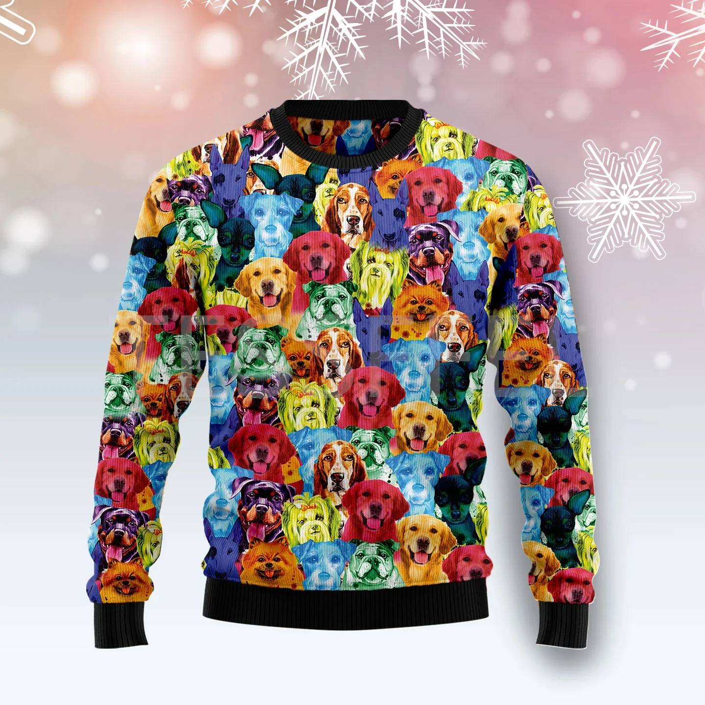 thumbnail image 1 of Suéter feo de Navidad para cosplay, dibujo de perro, gato, Papá Noel, tatuaje de manga larga, impresión 3D, otoño e invierno, jersey informal Harajuku 18, 1 of 5