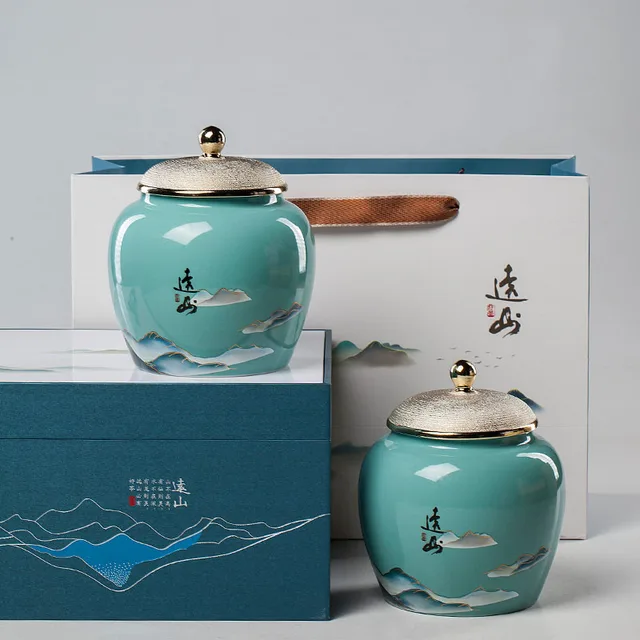 Tájkép Virágtea Kannák Cukorkabab Kávébabot Lezárt Arany Borítással. - Image 4