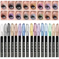 16 Colors Pearlescent Eyeliner, Color Glitter Waterproof Long-Lasting Eye Makeup Non-smudge Eyeliner 2