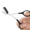 Eyebrow Trimmer Safe Makeup Scissors Eyebrow Trimmer Stainless Steel Comb Style Eyebrow Scissors Shaver Trimmer Makeup 5