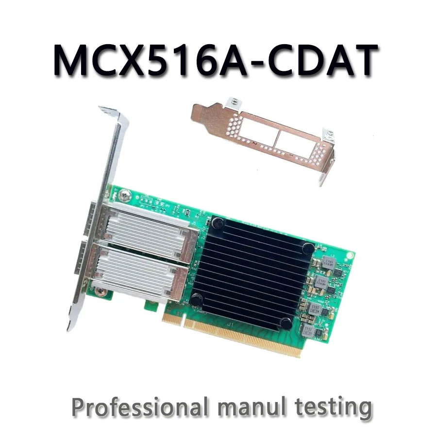 Mellannox Connectx-5 MCX516A-CDAT 네트워크 어댑터, 듀얼 포트 QSFP28, CX516A, 100GB