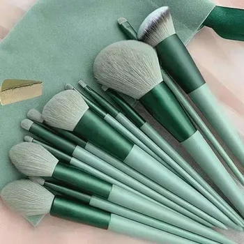 Set di Pennelli per Trucco Morbidi e Soffici, Professionali per Fondotinta, Cipria, Ombretto, Kabuki, Sfumatura, Strumenti di Bellezza