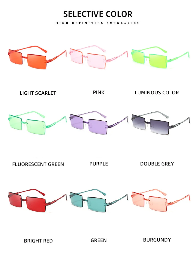 Fashio Vitage Suglasses Wome Rimless Frameless Rectagle Shades Gradiet Brad Summer Travelig Su Glasses for_voghion.com