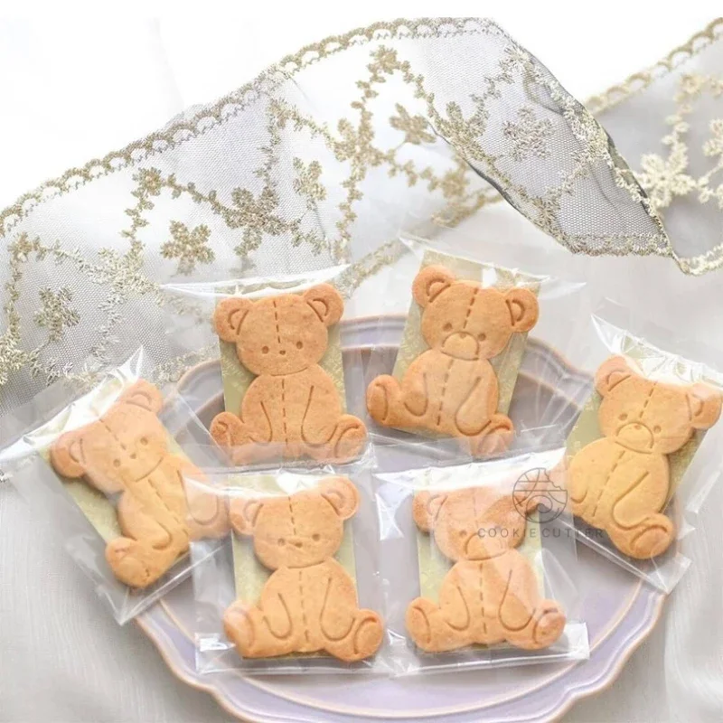 Teddy Bear Cookie Cutter Stamp 