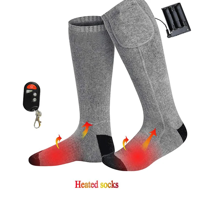 

Electric rechargeable Battery Heated Thermal ski Socks Sports Socks for cycling