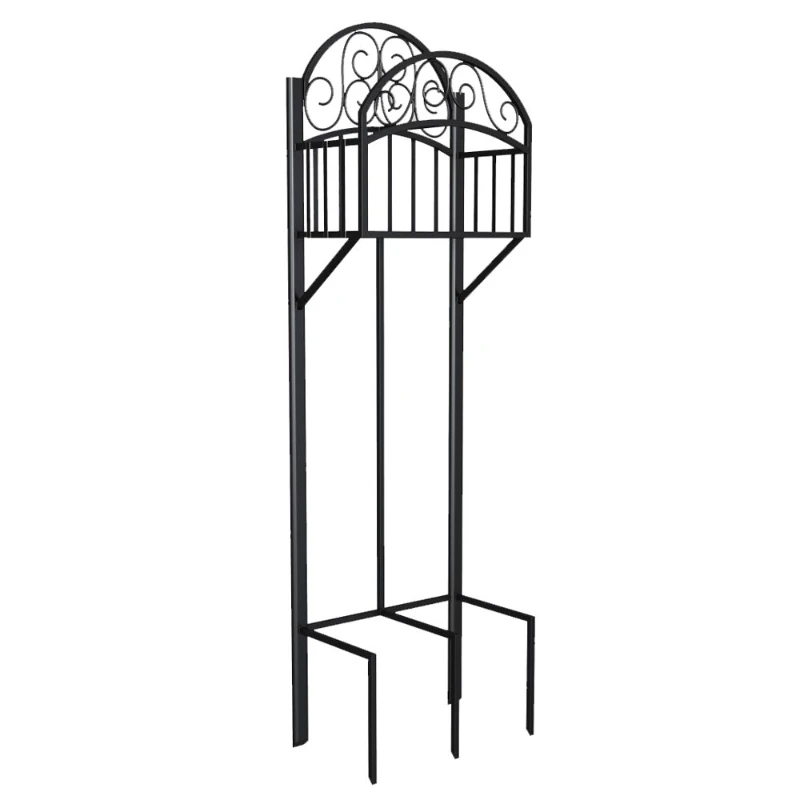 

Decorative Hose Stand with Shelf