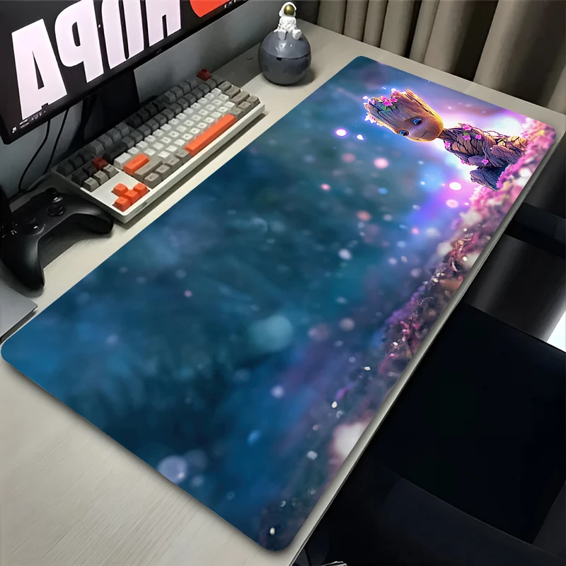 

Marvel Groot Mouse Pad HD Gaming Mousepad Laptop Office Desk Accessories XXL Large Computer Gaming Keyboard Mouse Mat Non Slip