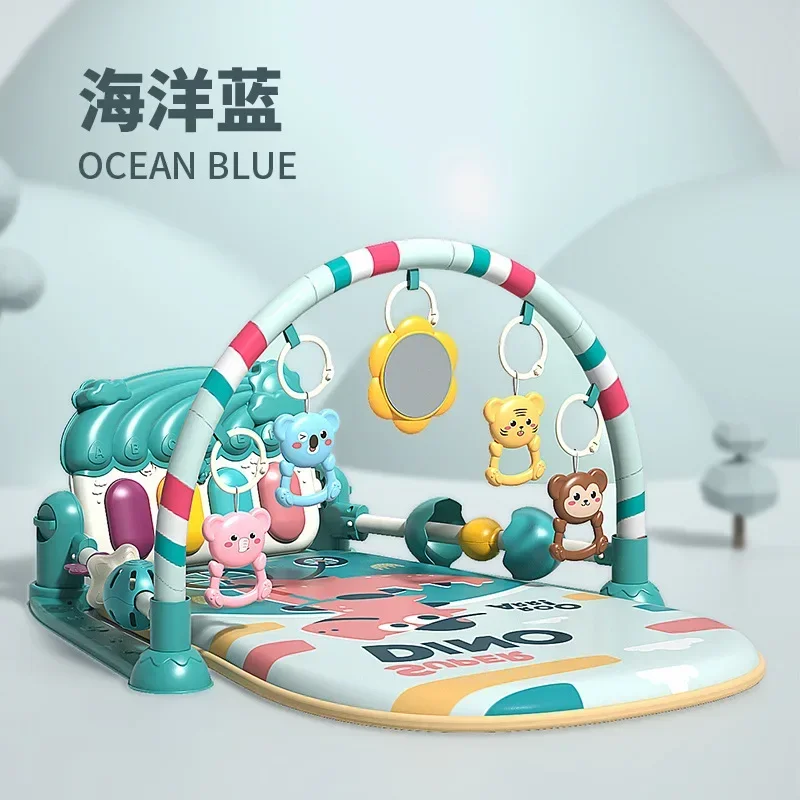 Musical Playmat Baby Play Gym Toys New Baby Activity Gym Music Rack Play Mat Kid Rug Puzzle Carpet Piano Keyboard Infant Playmat Crawling Game Pad Baby Toy Gift