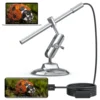 Teslong MS100 Portable USB Microscope, Microscope, 2 in 1, Intercom, RECORD, VIDEOS, TAKE PHOTOS, 8 LED Lights, 10X - 200X 4