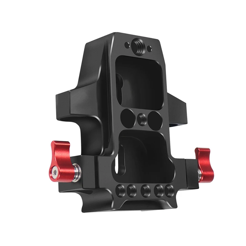 Universal Camera Baseplate Shoulder Rig 15mm Rod Clamp Quick Release Adapter for Sony DSLR Cage Vlog Shoulder Support System camera shoulder rig