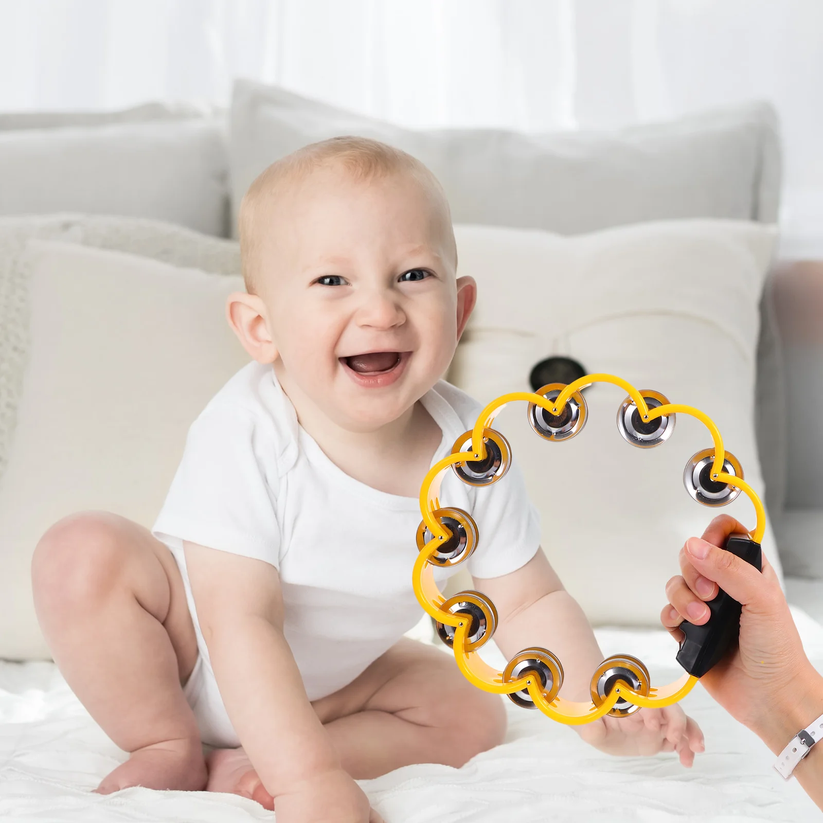 3 Pcs Hub Ring Hand Bell Toys Handheld Bells Kids Instruments Musical Stainless Steel Jingle Child Toddler Children