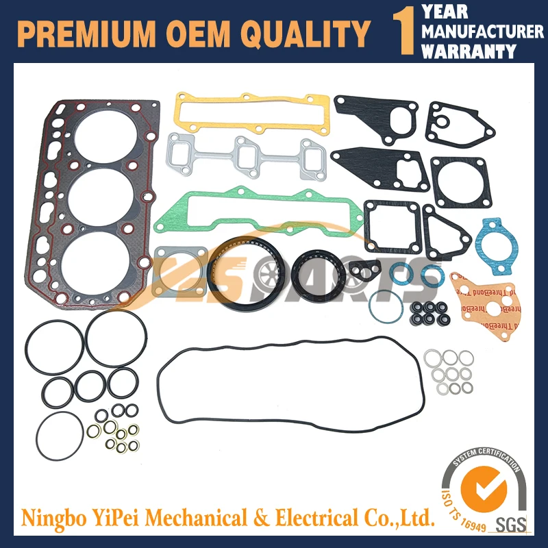 

Full Gasket Kit For Yanmar 3TN84 3TN84TL 3TN84L-RBS Engine Mini Excavator