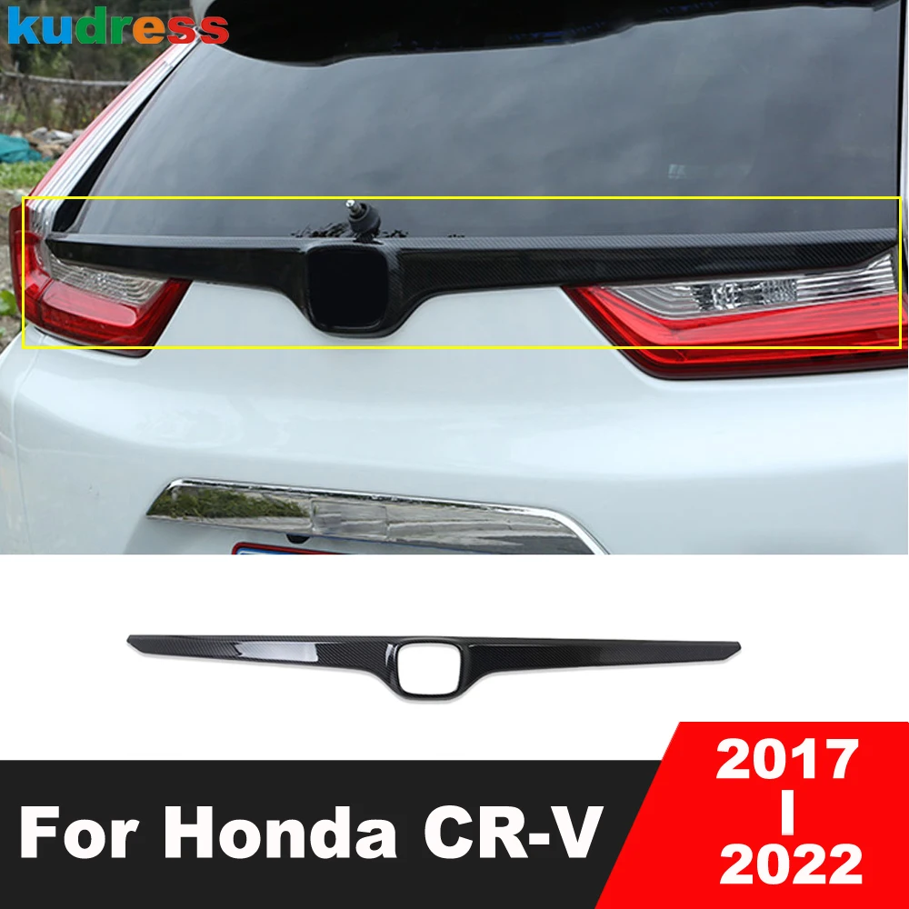 

Для Honda CRV CR-V 2017 2018 2019 2020 2021 2022 углеродное волокно Автомобильная Задняя Крышка багажника Обшивка задняя дверь молдинговая полоса Аксессуары