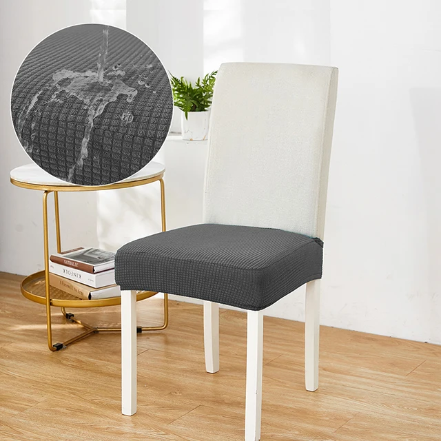 Stretch Stuhl Sitzbezüge für Esszimmer Wasserdicht Jacquard Esszimmer  Protektoren Set Abnehmbare Waschbar Küche Stuhl Hussen - AliExpress