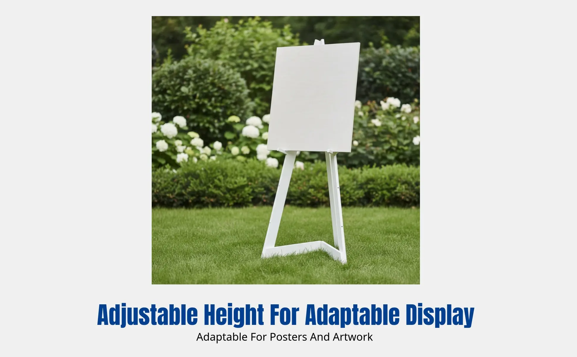 Geometric Folding Easel, Sturdy Wood Display Stand, Adjustable Height, Nordic Design, Poster Board Holder, Art Display, Floor