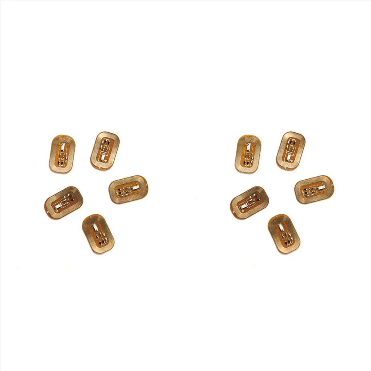 10Pcs NFC 플래시 네일 스티커 LED 베어 칩 지능형 발광 네일 램프 네일 스티커 강화, 라이트 블루