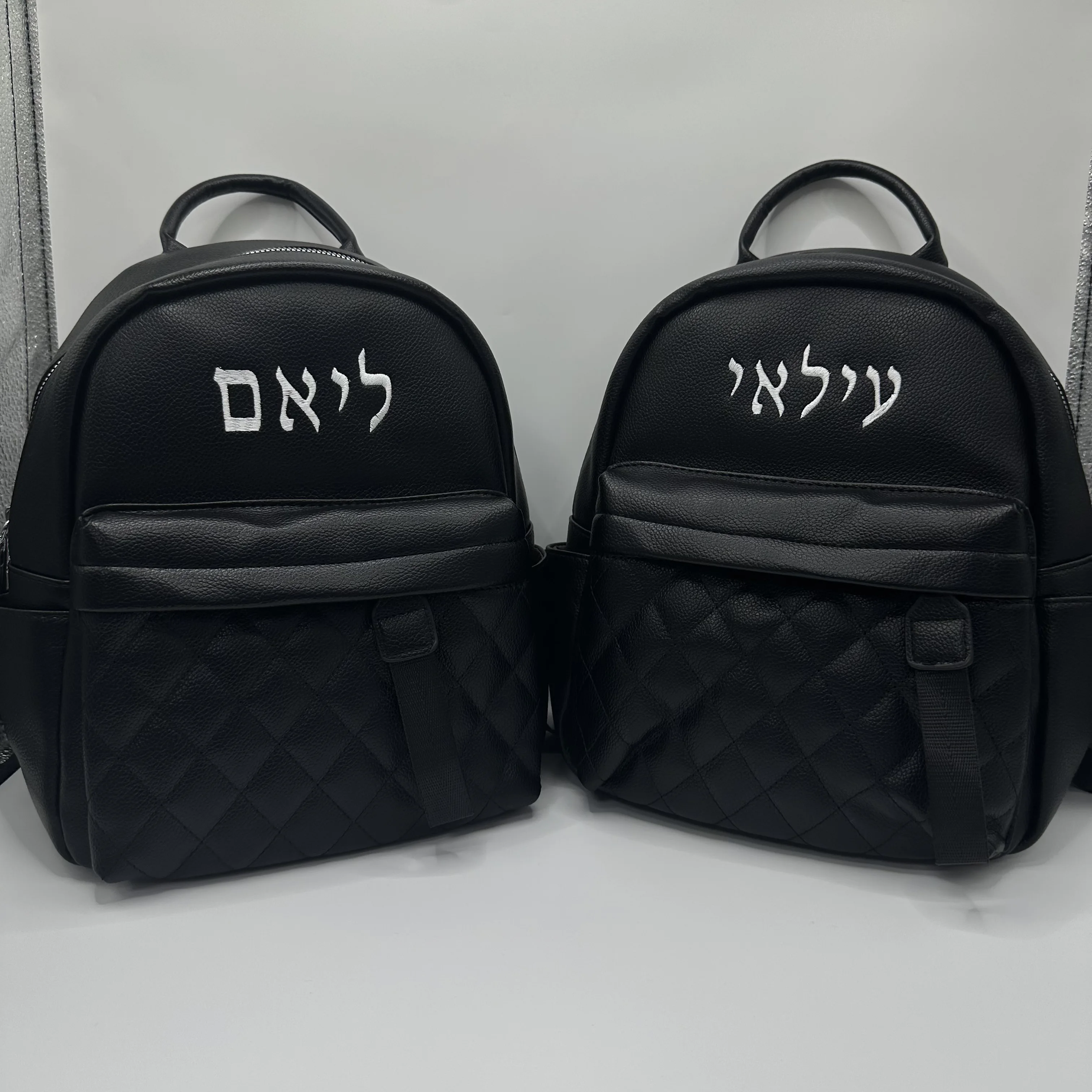 자수 이름 PU 배낭 패션 링지 대형 다기능 가방, 맞춤형 하이 퀄리티 숙녀 야외 백팩 