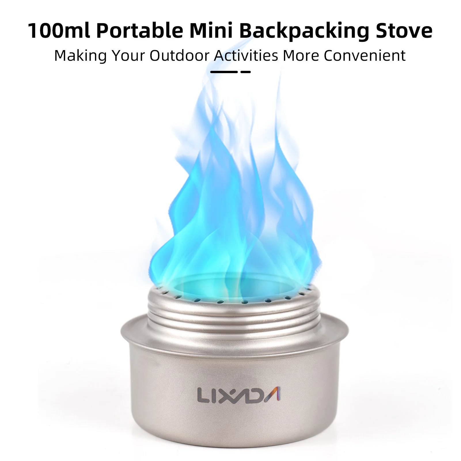 Camping Alcohol Stove Lightweight Titanium Alcohol Burner Efficient and Safe Camp Stove for Outdoor Activities Outdoor Camping