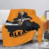 Bleach Kurosaki Ichigo Printed Blanket Picnic Blankets Warm Blanket Soft and Comfortable Blanket Home Travel Birthday Gift 4