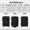 Luggage Covers Suitcase Cover Fashion Travel Essentials Funny pattern 18-32 Inch Traveling Accessories Protective Trolley Case 2