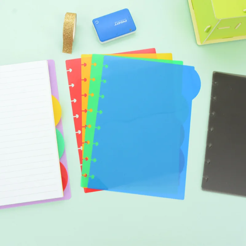 A4A5 Separation Page Index Page Classification Mushroom Hole Loose-leaf Book Separator Sheet Hand Account Separation