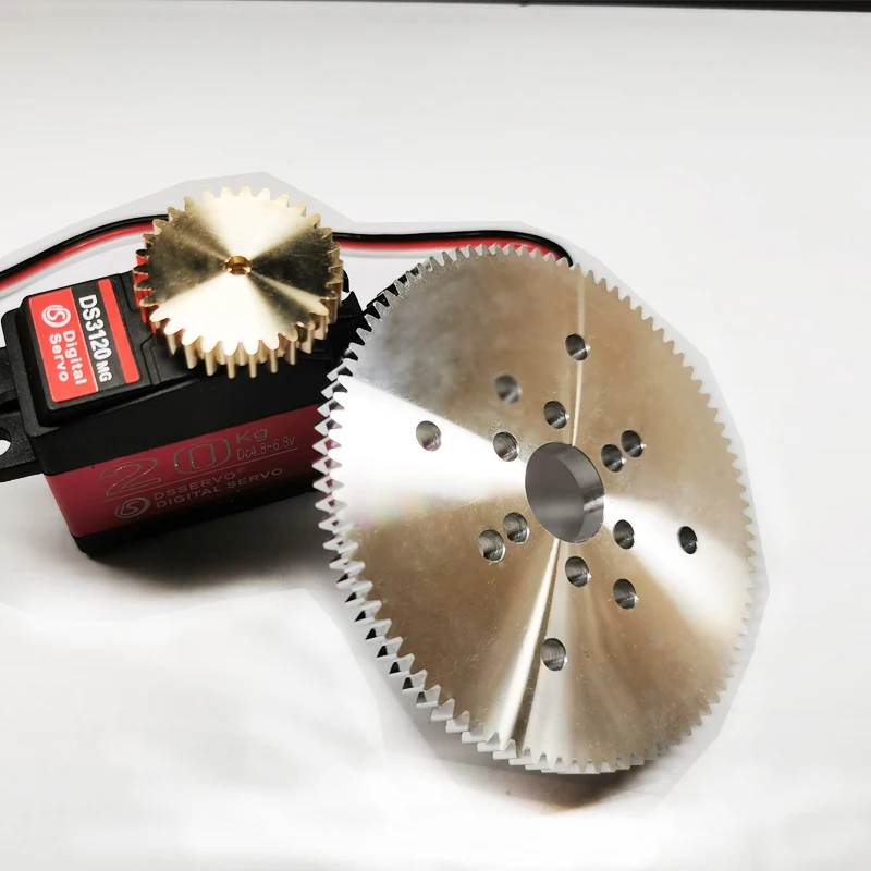 Servo Gears 0.8M 90 Tooth Aluminum Gear RC Servo Accessories Robot Arm Gear
